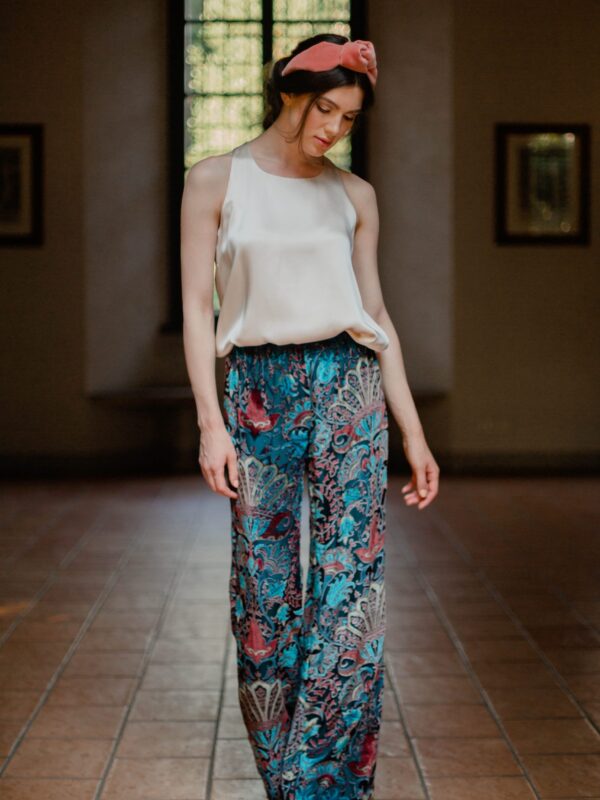 Pantalone Devoré Paisley
